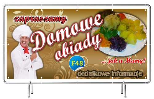 Przejdź do produktu Baner Reklamowy Domowe Obiady Jak U Mamy 