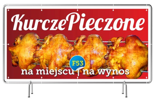 Przejdź do produktu Baner Reklamowy Kurcze Pieczone Kurczak Z Rożna