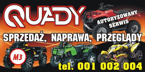 Przejdź do produktu Baner Reklamowy Quady Sprzedaż Serwis