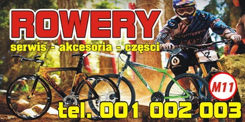 Przejdź do produktu Baner Reklamowy Rowery 