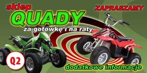 Przejdź do produktu Baner Reklamowy Sklep Quady Za Gotówkę I Na Raty