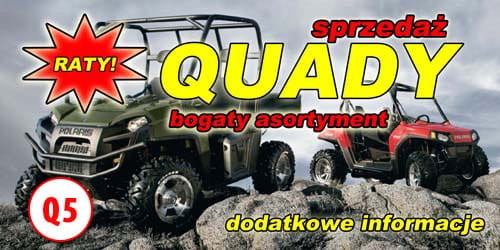 Przejdź do produktu Baner Reklamowy Sprzedaż Quady Bogaty Asortyment 