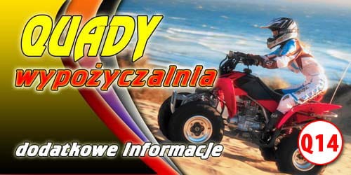 Przejdź do produktu Baner Reklamowy Quady Wypożyczalnia 