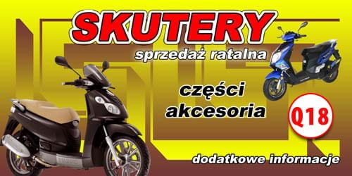 Przejdź do produktu Baner Reklamowy Skutery Sprzedaż Ratalna 