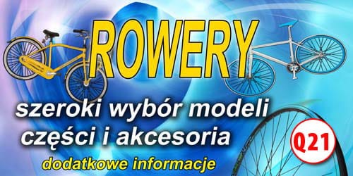 Przejdź do produktu Baner Reklamowy Rowery Szeroki Wybór Modeli