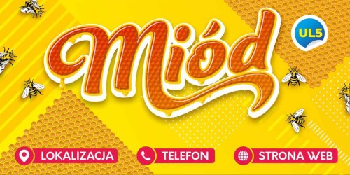 Przejdź do produktu Baner Reklamowy Miód Pszczoły 
