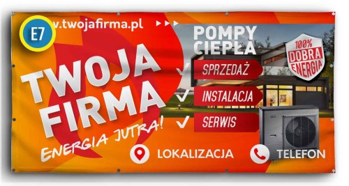 Przejdź do produktu Baner Reklamowy Pompy Ciepła OZE 