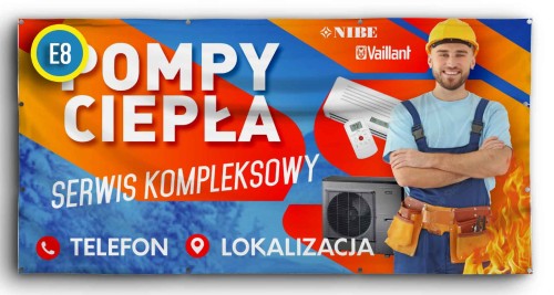 Przejdź do produktu Baner Reklamowy Pompy Ciepła Serwis Kompleksowy OZE 