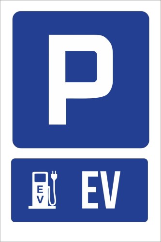 Przejdź do produktu Tabliczka Parkingowa Parking Dla Aut Elektrycznych PCV 5mm
