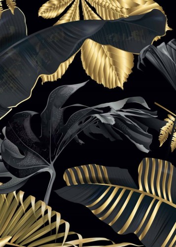 Przejdź do produktu Monstera złota Plakat Plakaty B2 70x50cm Papier200