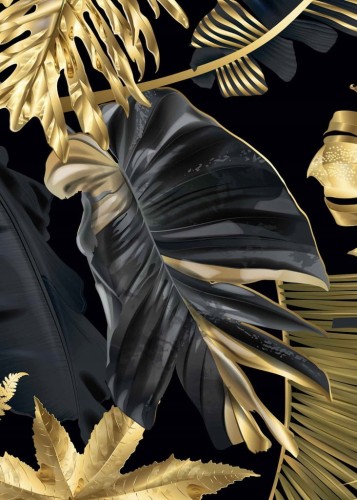 Przejdź do produktu Plakat B2 (70x50cm) papier grubości 200 gram Z serii Monstera Złota