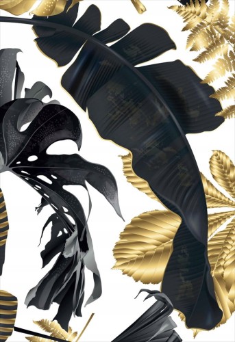 Przejdź do produktu Monstera złota Plakat Plakaty B2 70x50cm Papier200
