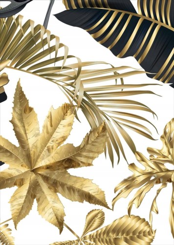 Przejdź do produktu Monstera złota Plakat Plakaty B2 70x50cm Papier200