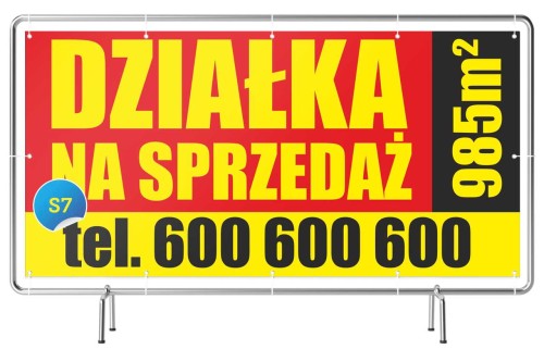 Przejdź do produktu Baner Reklamowy Działka na Sprzedaż Pole Nieruchomość Mieszkanie