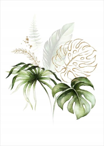 Przejdź do produktu Nowoczesny Plakat Plakaty B2 70x50cm Monstera Liść