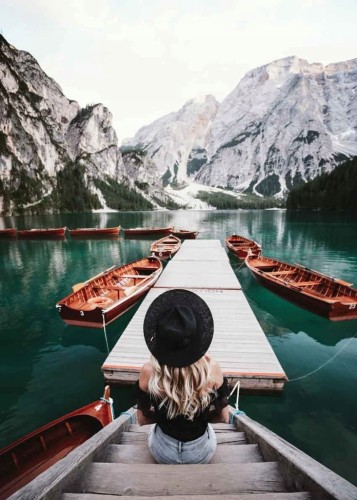 Przejdź do produktu Jezioro Góry Plakat 70x50cm Nowoczesny Do salonu