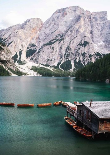 Przejdź do produktu Jezioro Góry Plakat 70x50cm Nowoczesny Do salonu