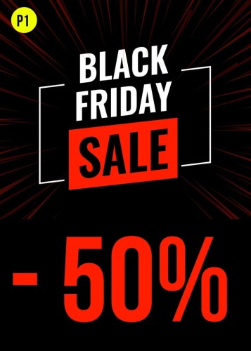Przejdź do produktu Plakat Plakaty B2 70x50cm wydruk Black Friday 200g