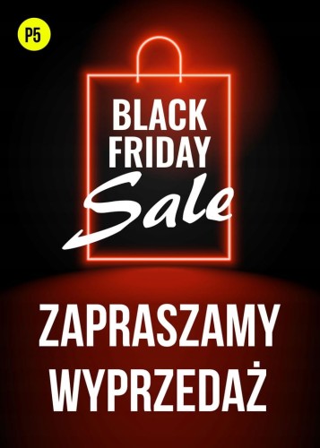 Przejdź do produktu Plakat Plakaty B2 70x50cm Black Friday Sale Wyprzedaż  200g 