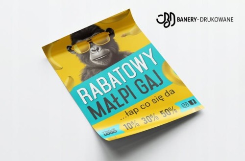Przejdź do produktu Plakat Plakaty B2 70x50cm -50% Promocja, Rabatowy Małpi Gaj Wyprzedaż,  Promucja Rabat