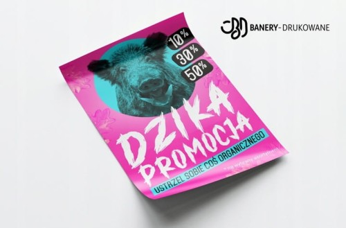 Przejdź do produktu Plakat Plakaty B2 70x50cm -50% Dzika Promocja, Sale,  Rabat