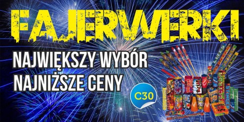 Przejdź do produktu Baner Reklamowy Fajerwerki 