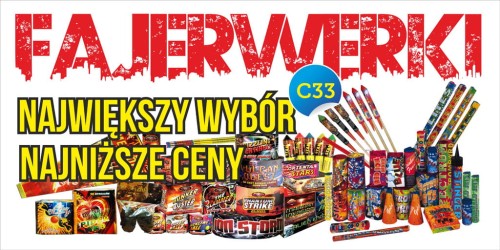 Przejdź do produktu Baner Reklamowy Fajerwerki Największy Wybór Najniższe Ceny