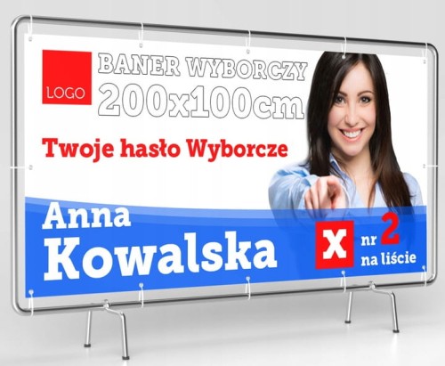 Przejdź do produktu Baner Reklamowy 2x1m - Wyborczy - wybory