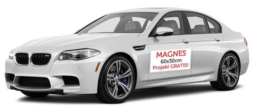Przejdź do produktu Magnes na samochód - Reklama magnetyczna 60x30cm