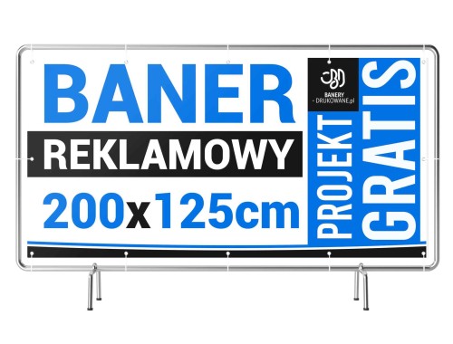 Przejdź do produktu 200cm x 125cm Baner Reklamowy Projekt Gratis