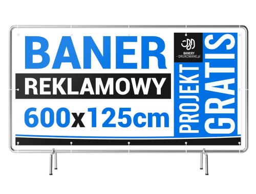 Przejdź do produktu 600cm x 125cm Baner Reklamowy Projekt Gratis