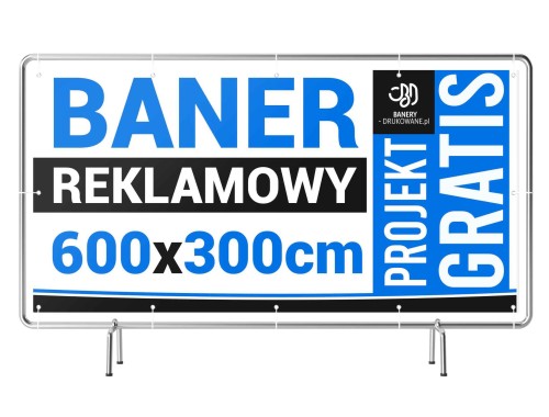 Przejdź do produktu 600cm x 300cm Baner Reklamowy Projekt Gratis
