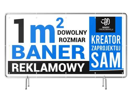 Przejdź do produktu 1m2 Baner Reklamowy Zaprojektuj Sam KREATOR