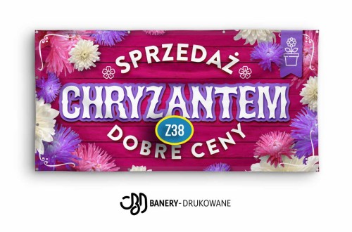 Przejdź do produktu Baner Reklamowy Sprzedaż Chryzantem Dobre Ceny 