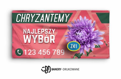 Przejdź do produktu Baner Reklamowy Chryzantemy Najlepszy Wybór