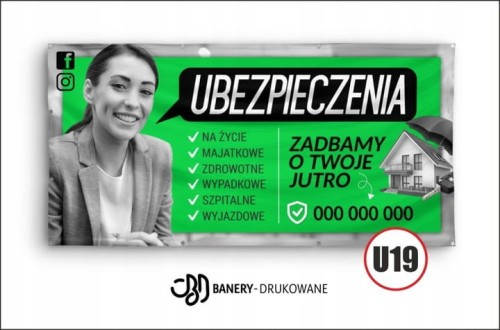 Przejdź do produktu Baner  Reklamowy Ubezpieczenia Zadbamy O Twoje Jutro