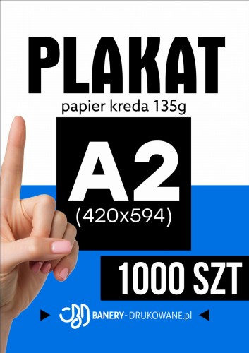 Przejdź do produktu Plakat A2 420x594 1000szt.   