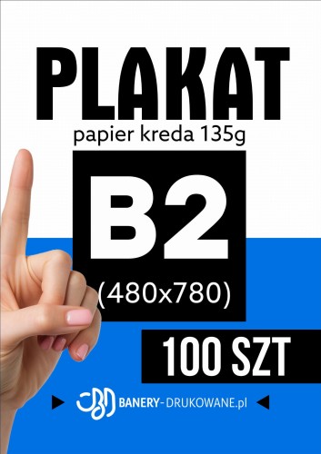 Przejdź do produktu Plakat B2 480x780 100szt. 