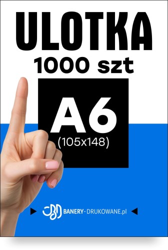 Przejdź do produktu Ulotka A6 105x148 1000szt. 