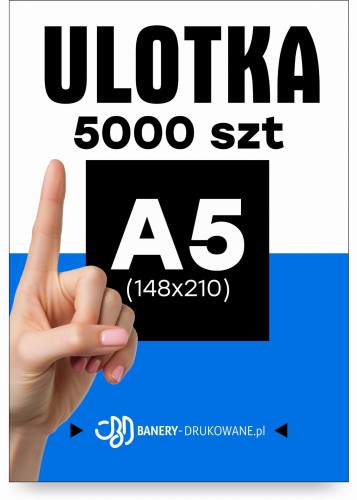 Przejdź do produktu Ulotka A5 148x210 5000szt.