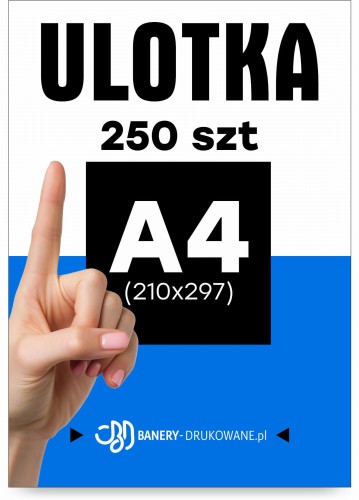Przejdź do produktu Ulotka A4 210x297 250szt. 