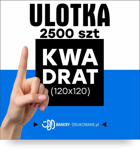 Przejdź do produktu Ulotka Kwadrat 120x120 2500szt.