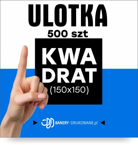 Przejdź do produktu Ulotka Kwadrat 150x150 500szt. 