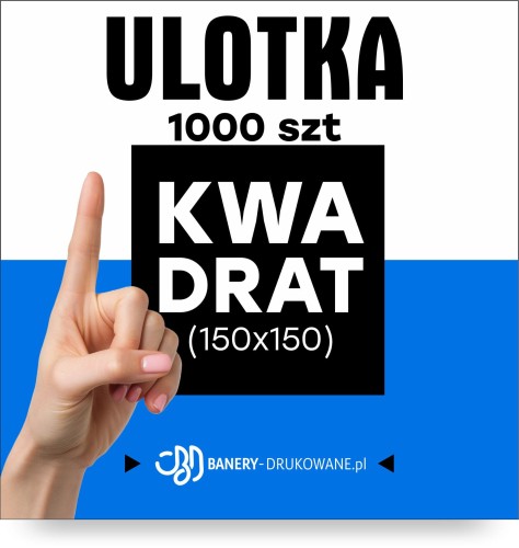 Przejdź do produktu Ulotka Kwadrat 150x150 1000szt.