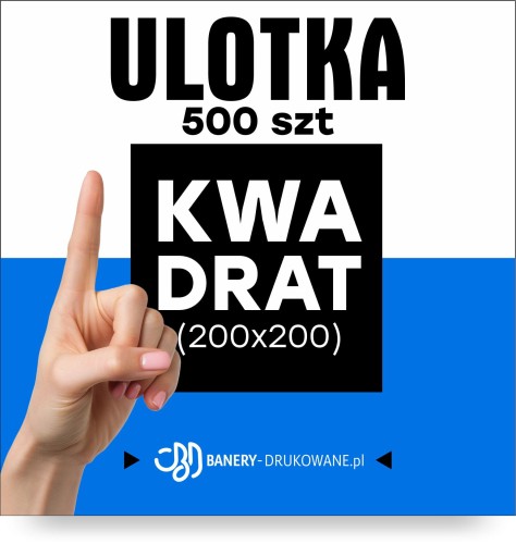 Przejdź do produktu Ulotka Kwadrat 200x200 500szt. 