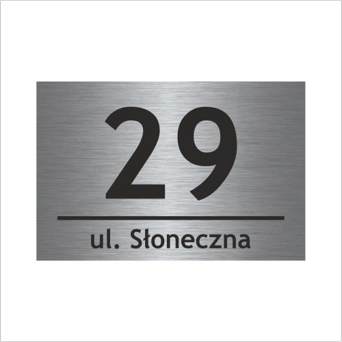 Przejdź do produktu Tablica 30x20 CM tabliczka adresowa numer domu ALUMINIOWA + Wkręty, zaślepki Gratis!