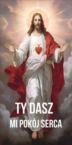Przejdź do produktu Baner Reklamowy Dekoracja Boże Ciało Ty Dasz Mi Pokój Serca 