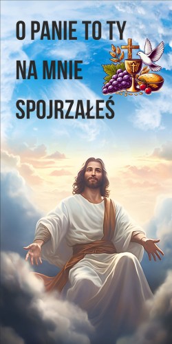 Przejdź do produktu Baner Reklamowy Dekoracja Na Boże Ciało O Panie To Ty Na Mnie Spojrzałeś