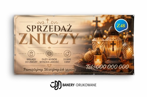 Przejdź do produktu Baner Reklamowy Sprzedaż Zniczy Dobre Ceny Wkłady Do Zniczy