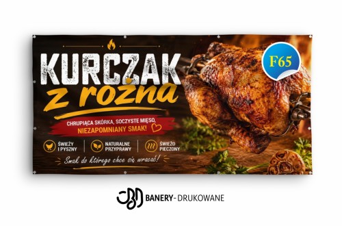 Przejdź do produktu Baner Reklamowy Kurczak Z Rożna Prawdziwy Smak